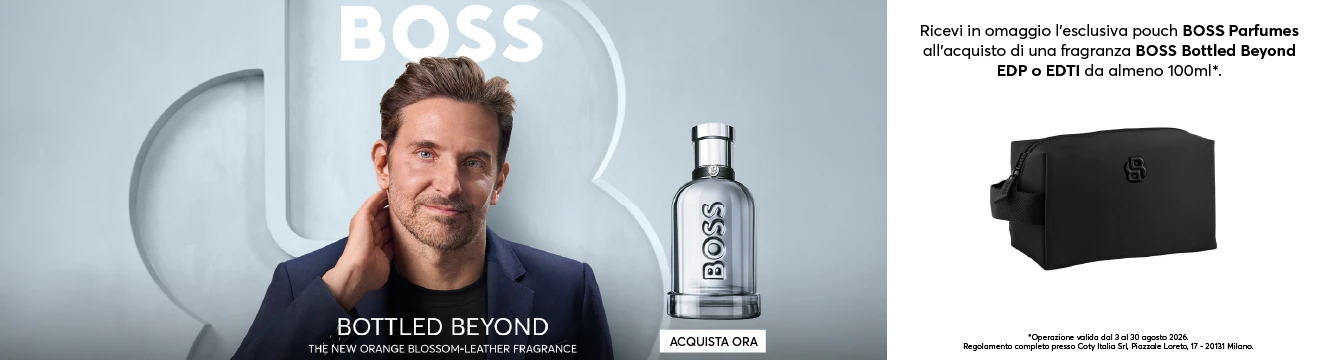 In regalo la pouch BOSS Parfumes